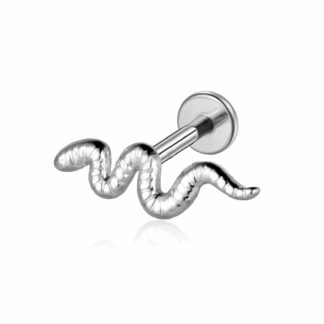 Piercing Labret Prata 925 Cobra
