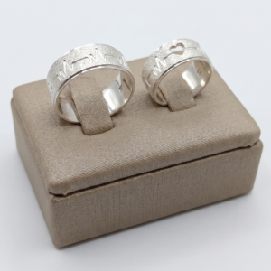 Modelo 01 Aliança Namoro Prata